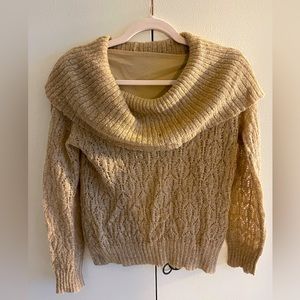 Jones New York Collection Gold/Beige Top